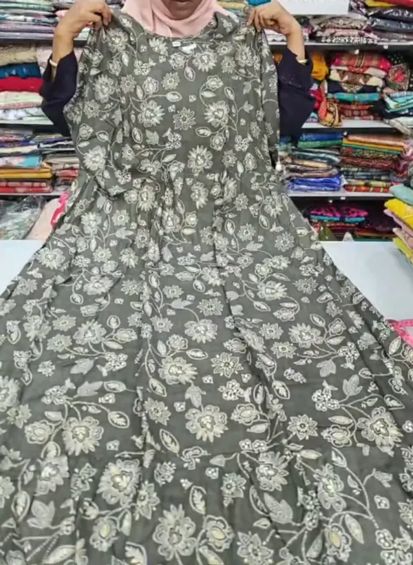MG Heavy Rayon Long Maxi Gown | MG174